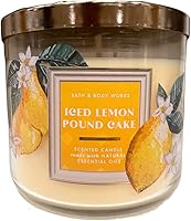 Vista 2 de Bath & Body Works ICED Lemon Pound Cake - Vela perfumada de 3 mechas - Nuevo aroma 2023