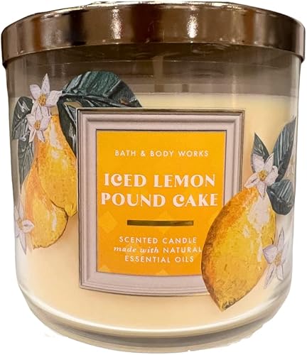 Miniatura 2 de Bath & Body Works ICED Lemon Pound Cake - Vela perfumada de 3 mechas - Nuevo aroma 2023