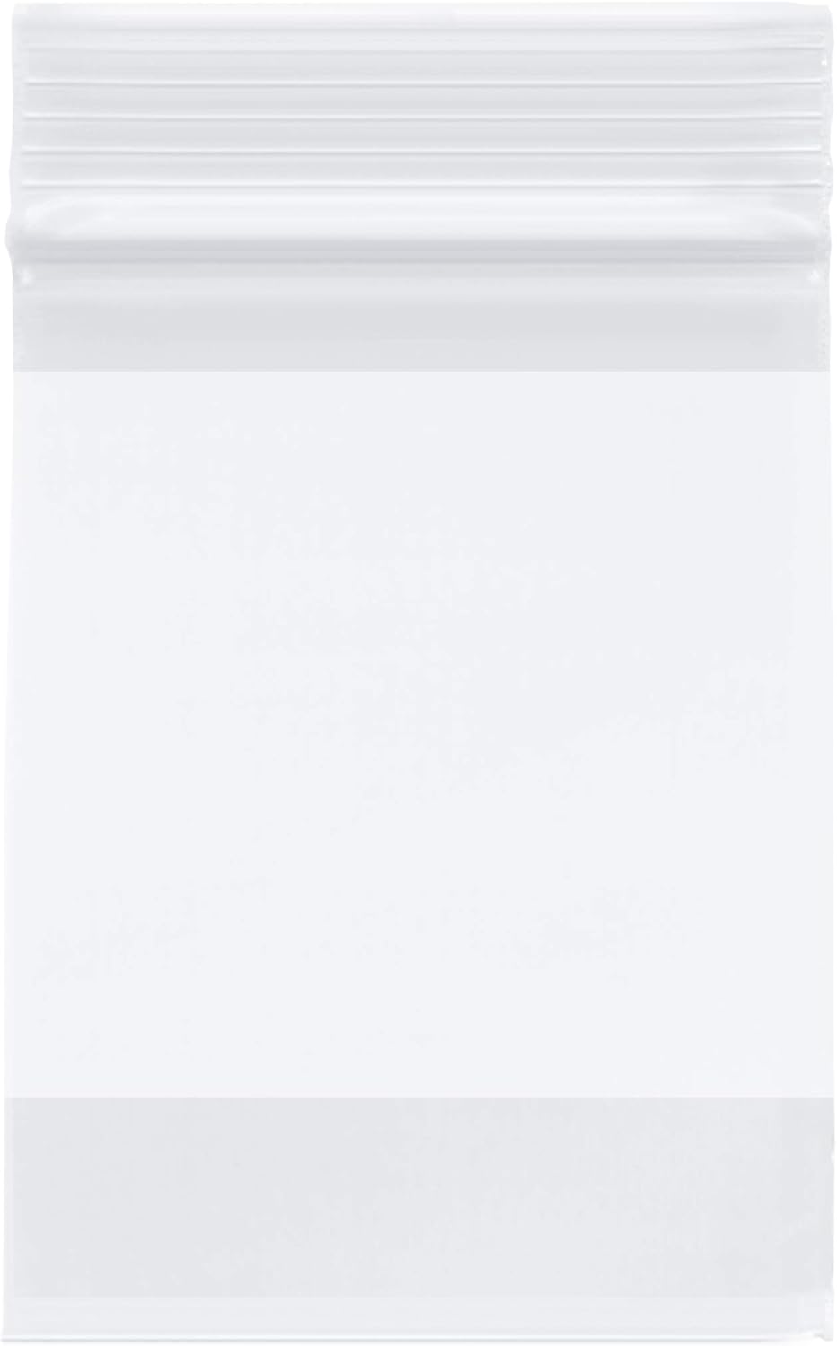 Plymor Zipper Reclosable Plastic Bags w/ White Block, 2 Mil, 3" x 4" (3" x 4" (1,000 Count))