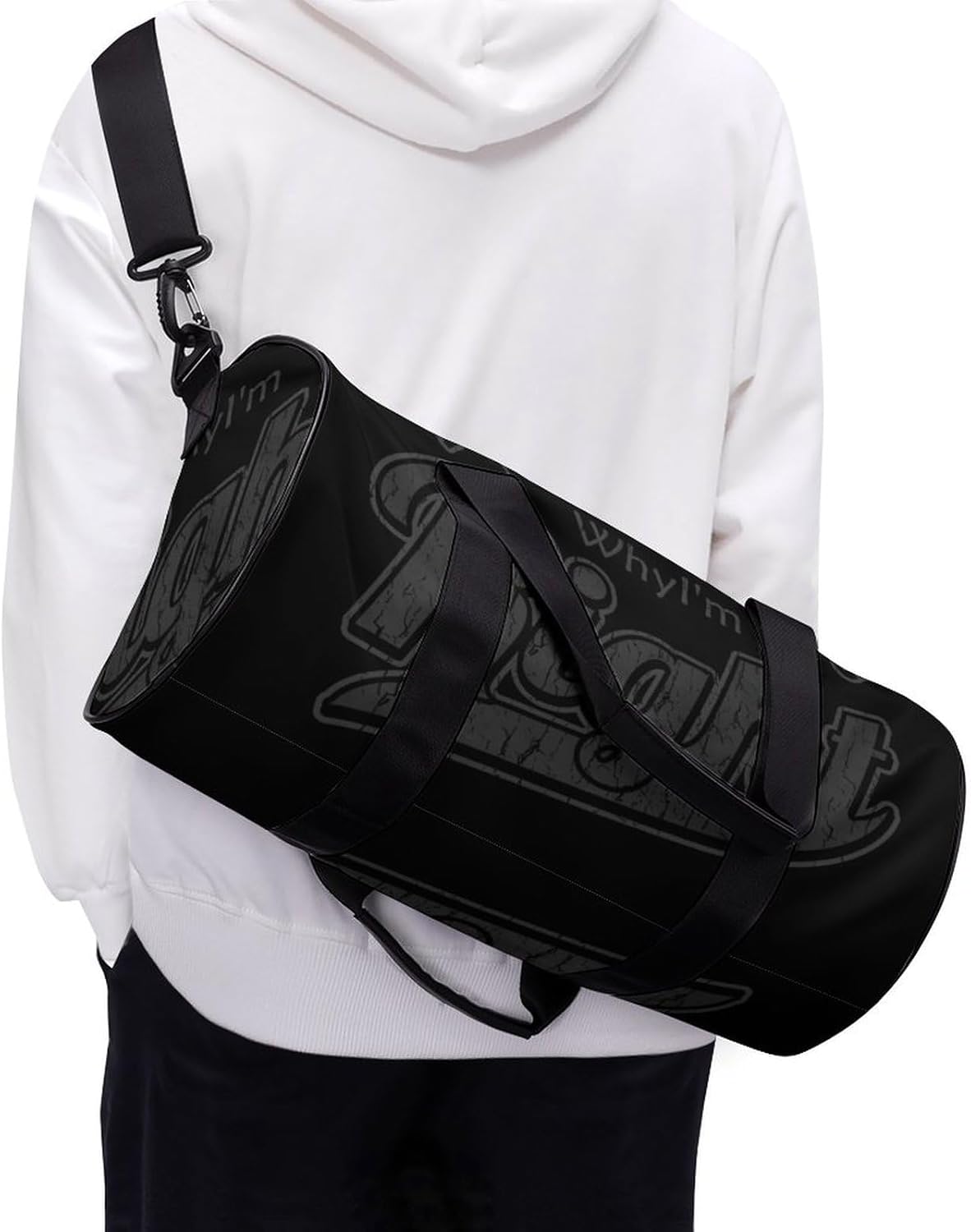 Just Explaining I'm Right Gym Sport Bag Travel Duffle Backpack Weekender Overnight with Shoes Compartment for Women Men