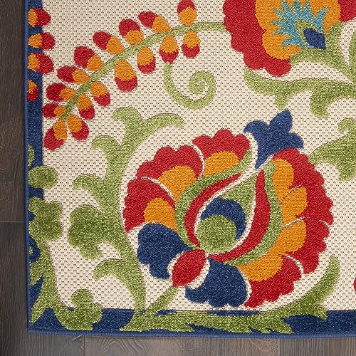 Nourison ALH17 Aloha Indoor/Outdoor Multicolor 6' X 9' Area Rug thumb #4