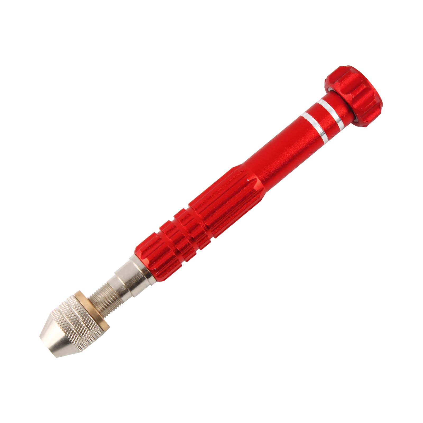 Larcele Spiral Bit, Precision Hand Drill Bit, Pin Tools, Mini Drill Bit for Drilling Casting Resin Model Making Crafts, Resin Jewelry Making SDZKQ-02 (Red)