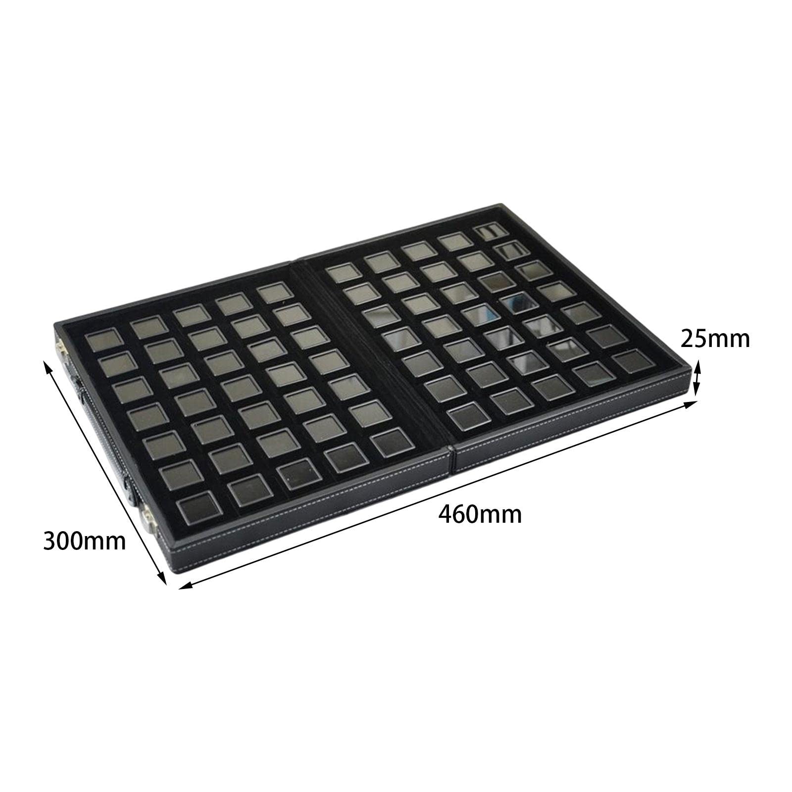 kowaku Vassoio espositore per Pietre preziose diamantate Collezione di Supporti per vetrine multigriglia con Manico Vassoio portaoggetti Gem per Negozio di