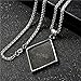 FIZIZDH Men's Cool Stainless Steel 1% er Pendant Necklace, 24 inch Keel Link Chain