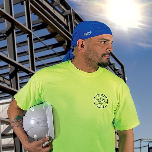 Miniatura 3 de Klein Tool S 60180 - Bandana de enfriamiento, gorra ajustable que absorbe el sudor, se puede llevar debajo del casco, paquete de 2