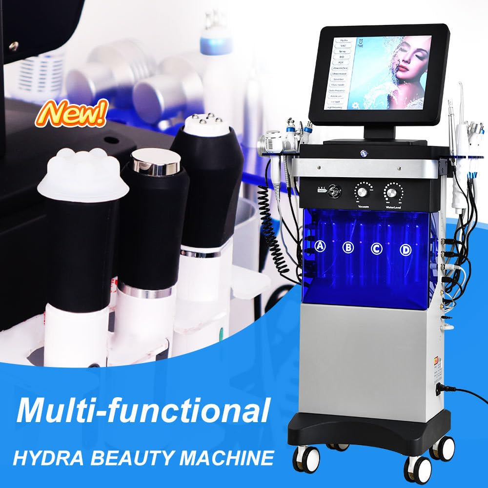 17 W 1 Urządzenie Do Pielęgnacji Urody Z Wodorem I Tlenem | Urządzenie Do Nawilżania I Oczyszczania Z Bąbelkami, Urządzenie Do Peelingu Skóry Hydra Beauty Facial Aqua Peel