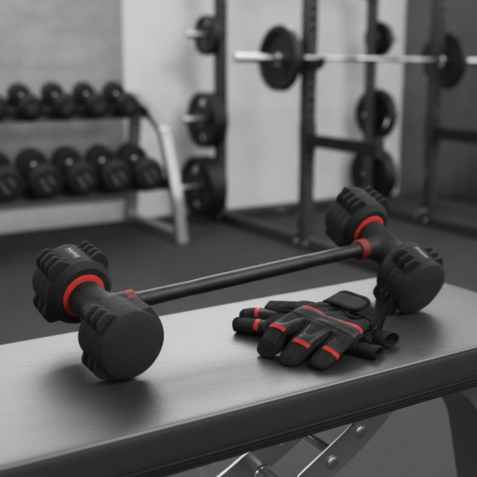 Milageto Poignée Musculation Incurvée Multifonction Poignée Multi-Prise Polyvalent pour Sportifs