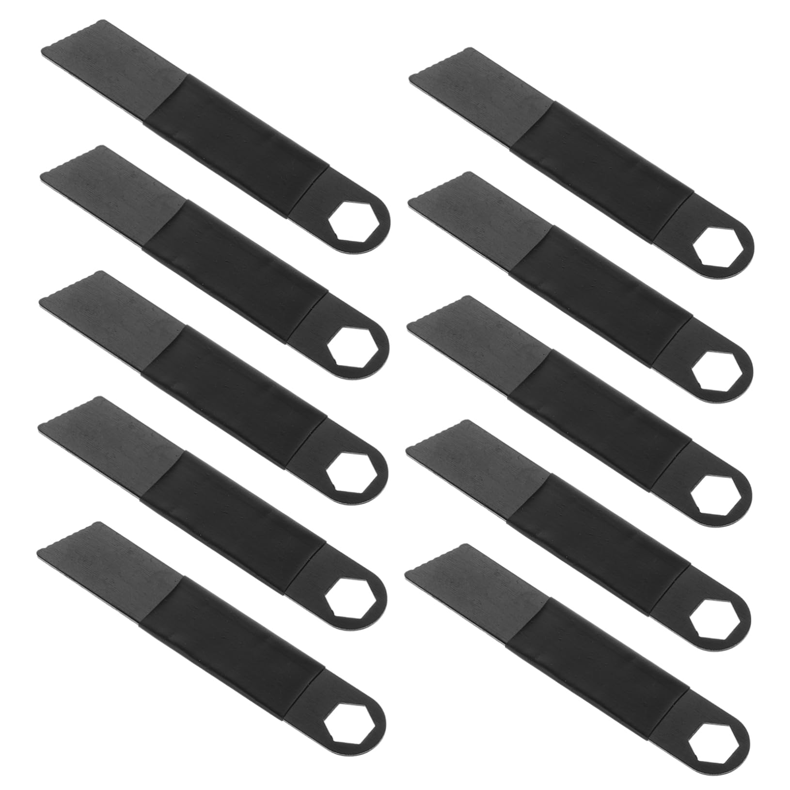 LIOOBO Survival Fire 10 Pack Flint Steel Rods Scraper Multi-Functional Outdoor Tool for Camping Hiking Emergency