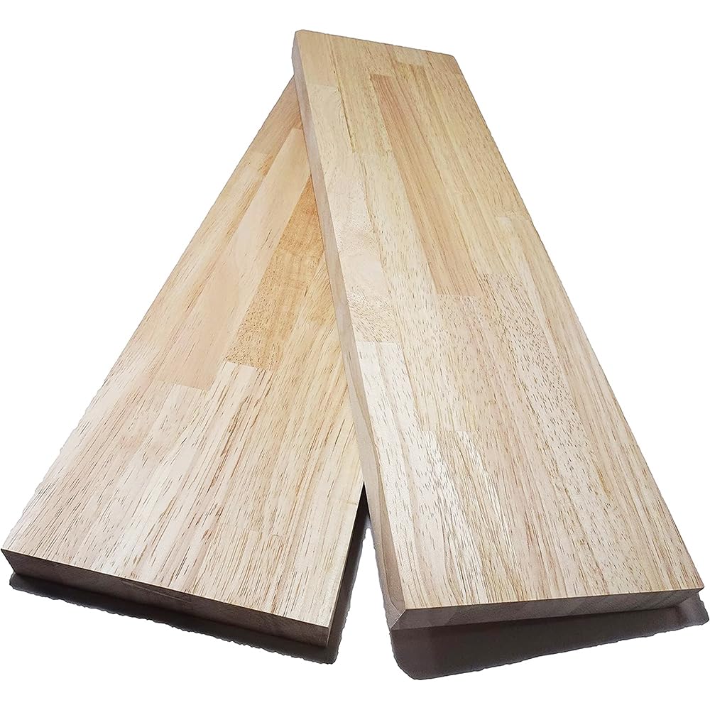 Amazon | 集成材 ゴム 無塗装 【 25mm × 150mm × 700mm 2枚セット 