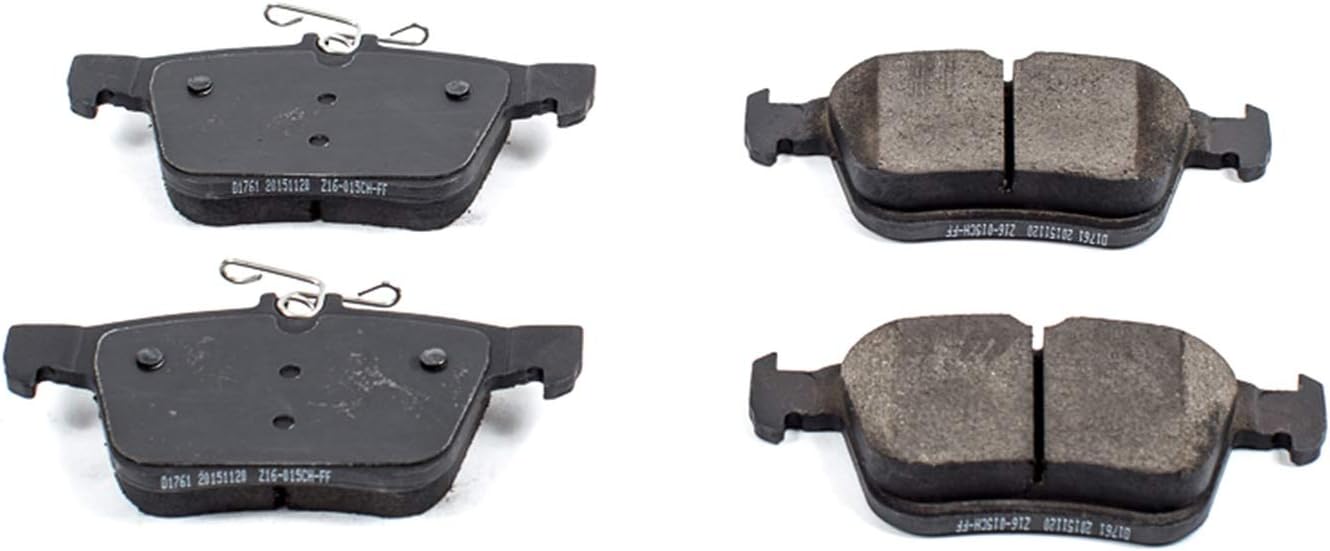 PowerStop Rear Brake Pads For Audi A3 2015-20 |A3 Quattro 2015-19 |A3 Sportback e-tron 2016-18 |Q3 2019-25 |RS3 2017-20 |Audi S3 2015-20 - Z16 Ceramic Brake Pads Replacement, 16-1761