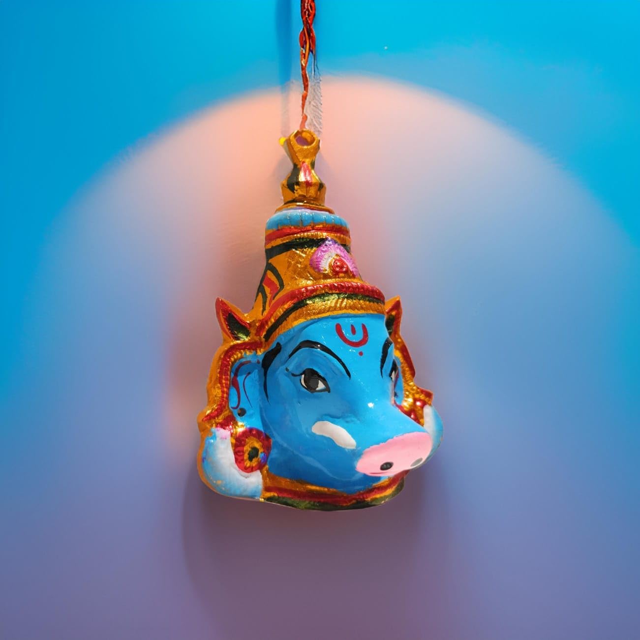 Varahi Devi face - Varahi Matha Face - Varahi Amman Face Mask (7 Inch)