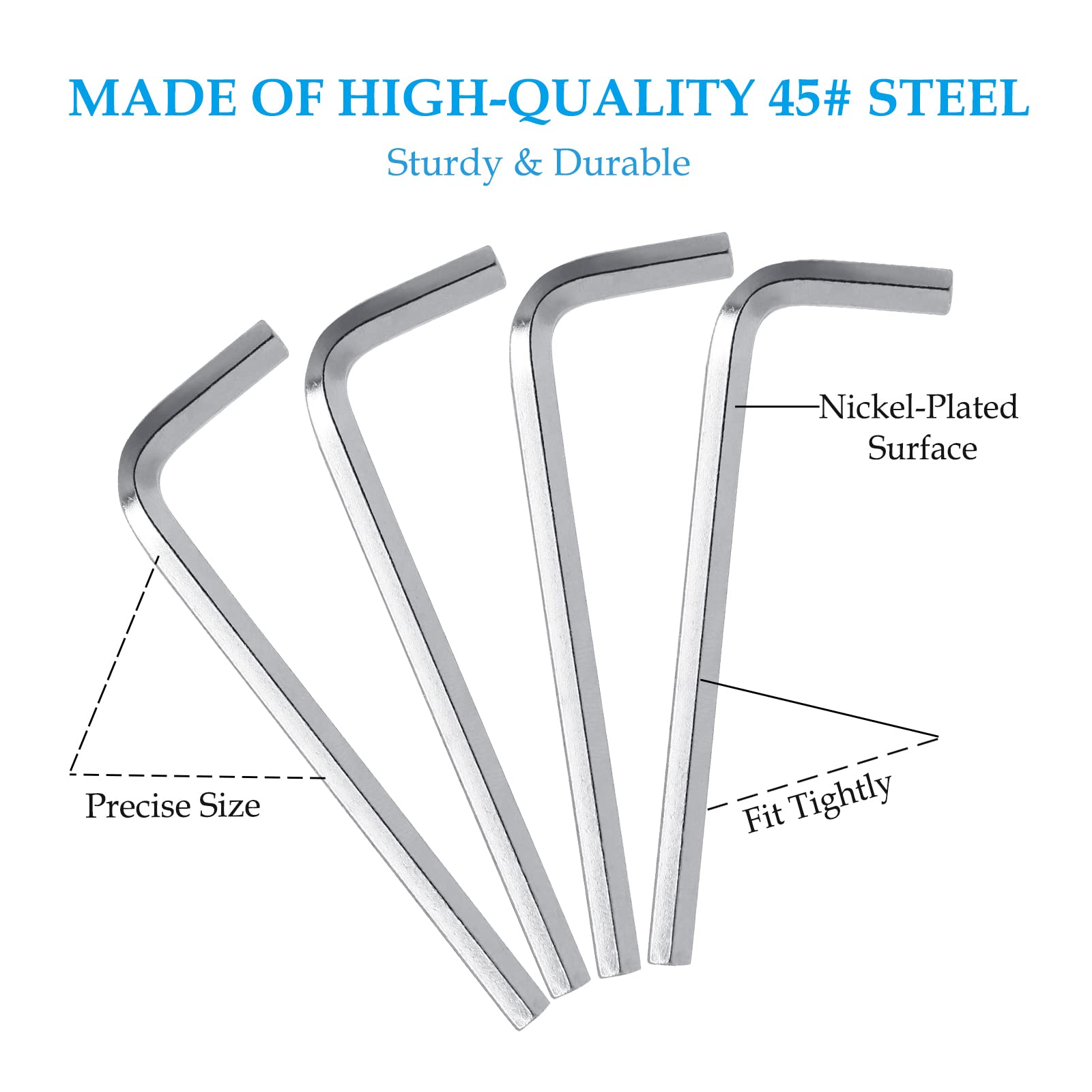 5mm Hex Key Wrench Set, 10Pcs Precision L-Shaped Allen Wrenches