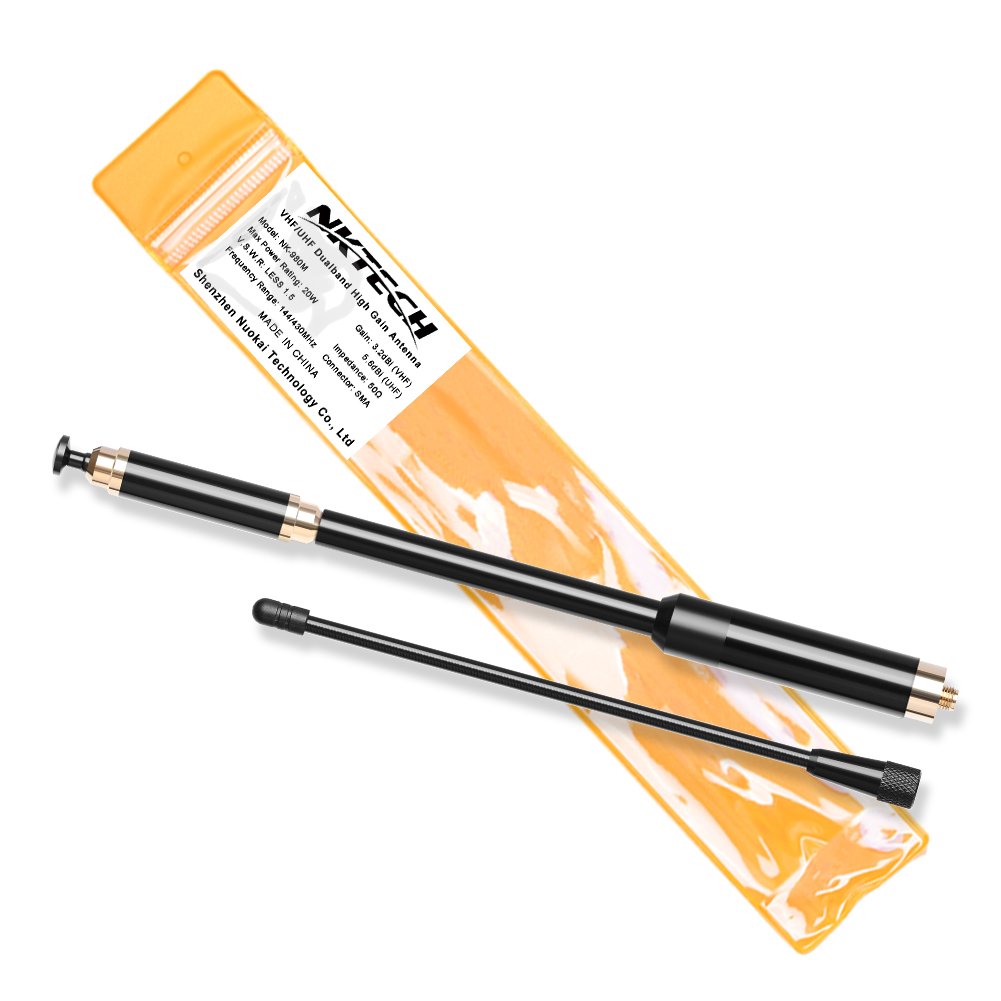 Antenna Dual Band Nktech Per Ricetrasmettitori - SMA Femmina, Alto Guadagno, Compatibile Con Baofeng, Wouxun, Kenwood E Altri - Foto 11