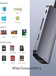 USB C Hub Adapter, Vilcome 8-in-1 USB C Adapter with 4K HDMI, 1Gbps Ethernet, 3 USB 3.0 Ports, 87W Power Delivery, SD/TF Card Reader for MacBook Pro,Pixelbook, XPS and More
