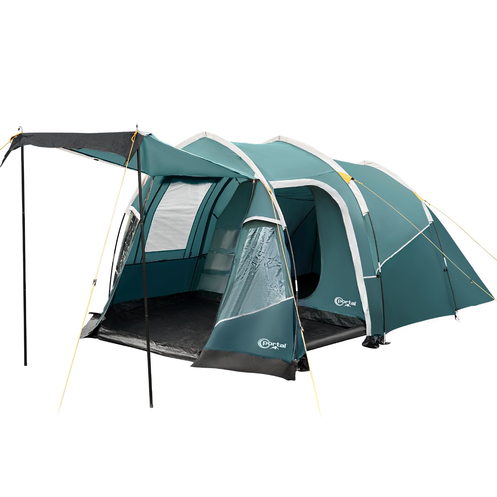 Portal Tienda de Campaña Familiar para 2 a 3 Personas Impermeable 3000mm Tienda de Camping con Porche y Lona de Suelo Cosida Tienda Festivales