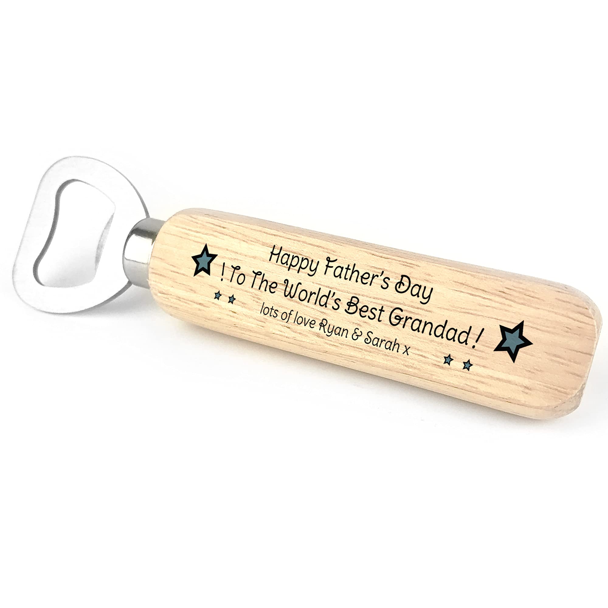 Red Ocean Fathers Day Personalised Bottle Opener Gift for Grandad Novelty Gifts for Him