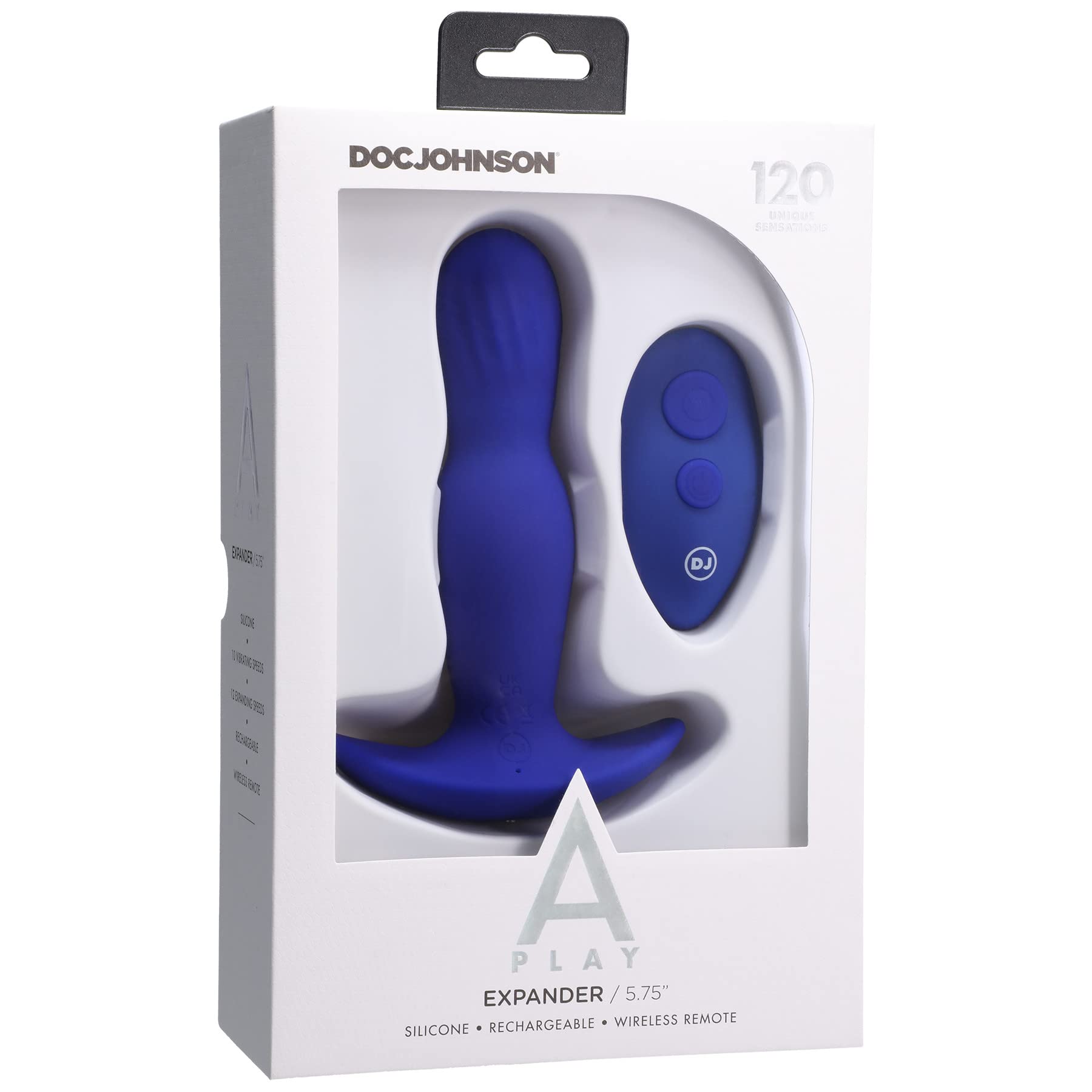 A-Play - EXPANDER - Silicone Anal Plug with Remote - Royal Blue