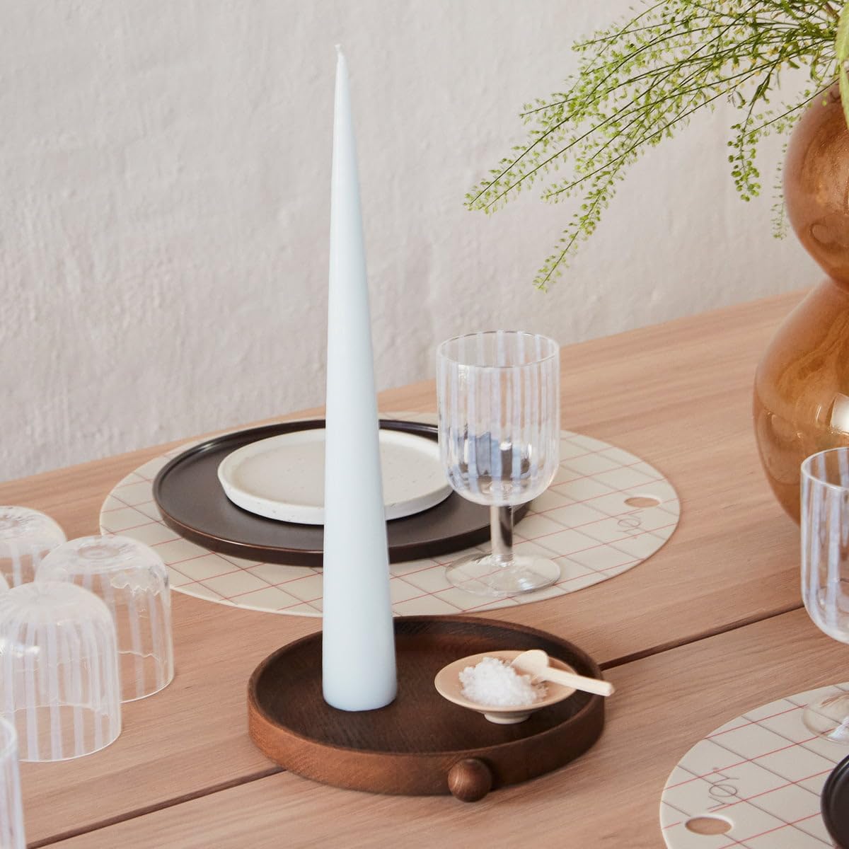 OYOY Living Inka Wood Tray - Holztablett Tablett Oval zum Servieren und Präsentieren Organisieren - Eiche 34x18x2 cm