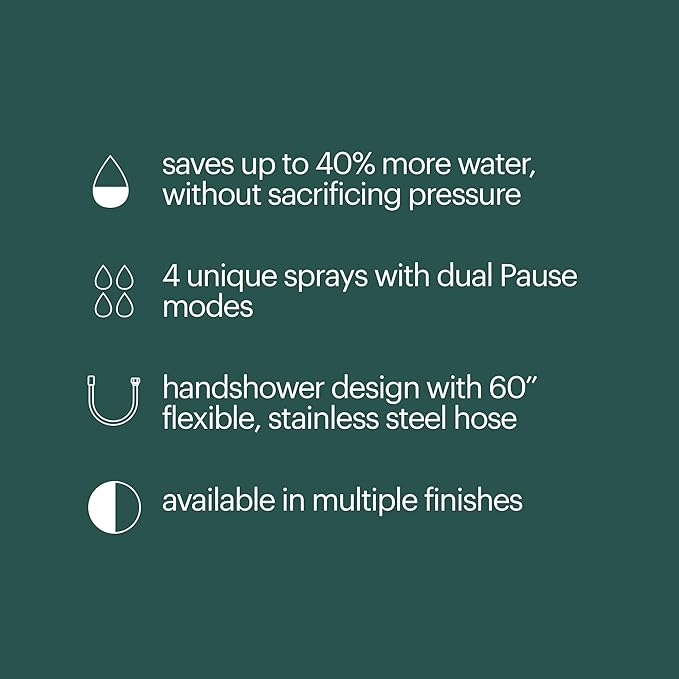 Regadera de Mano Brondell Nebia Yuba, Manguera Acero Inoxidable 60", 5 Ajustes miniatura 3