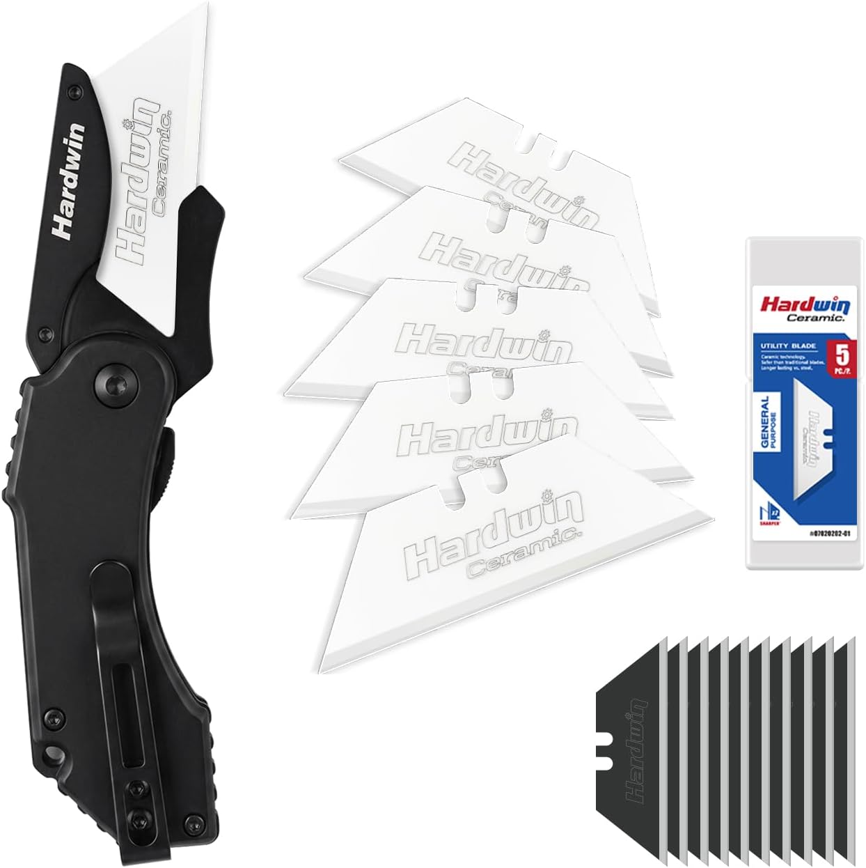 Folding Utility Knife, 15 Blades, Aluminum EDC Box Cutter