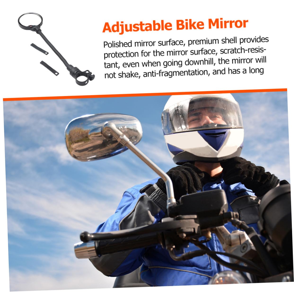 Gatuida 2piezas Espejos Retrovisores Aplicables para Manillar de Bicicleta y Motocicleta Retrovisores Giratorios para Ciclismo Ajustables Manguera del Espejo Retrovisor