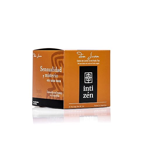 Miniatura 1 de Inti Zen Tea Don Juan - Té Negro con Sabor Dulce de Leche y Bayas - 15 Bolsas por Caja - 2 Unidades - Te Inti Zen Don Juan - Te Negro de Dulce de