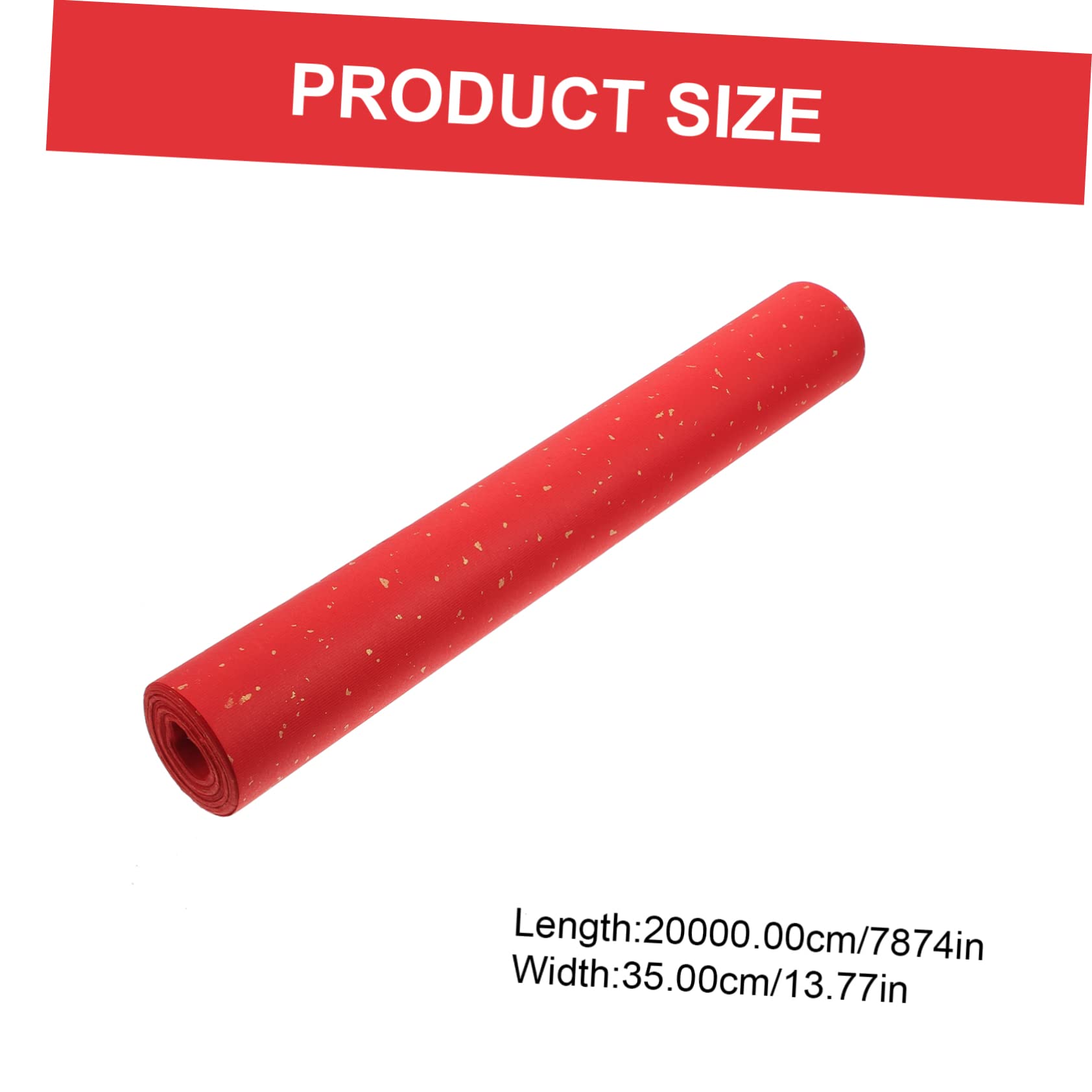 BELLIFFY Rice Paper Roll Vellum Paper Roll Writing Sumi Paper Red Scroll for Chinese Painting Practice