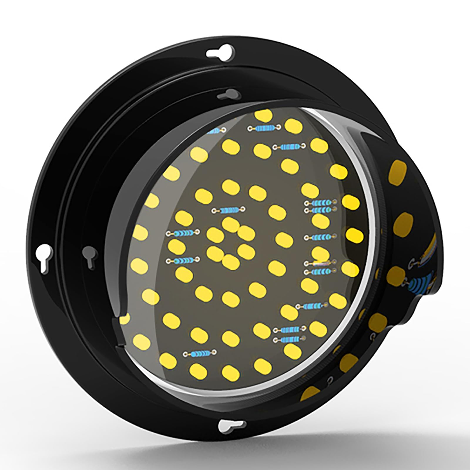 Feu de circulation à LED industriel IP68 jaune pour quai de chargement et sécurité