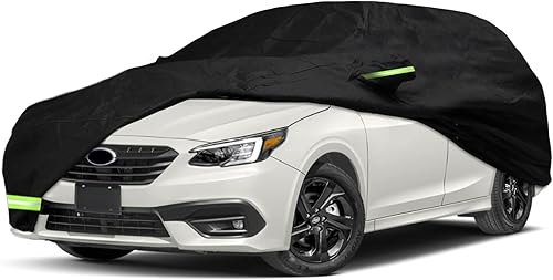 Miniatura 23 de YIXIN Funda impermeable de coche para Subaru Crosstrek/XV 2013-2024, ajuste personalizado, correa 100% impermeable a prueba de viento y bandas