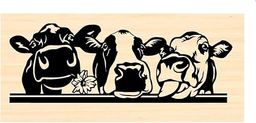 P132 Farm animals - Cows rubber stamp