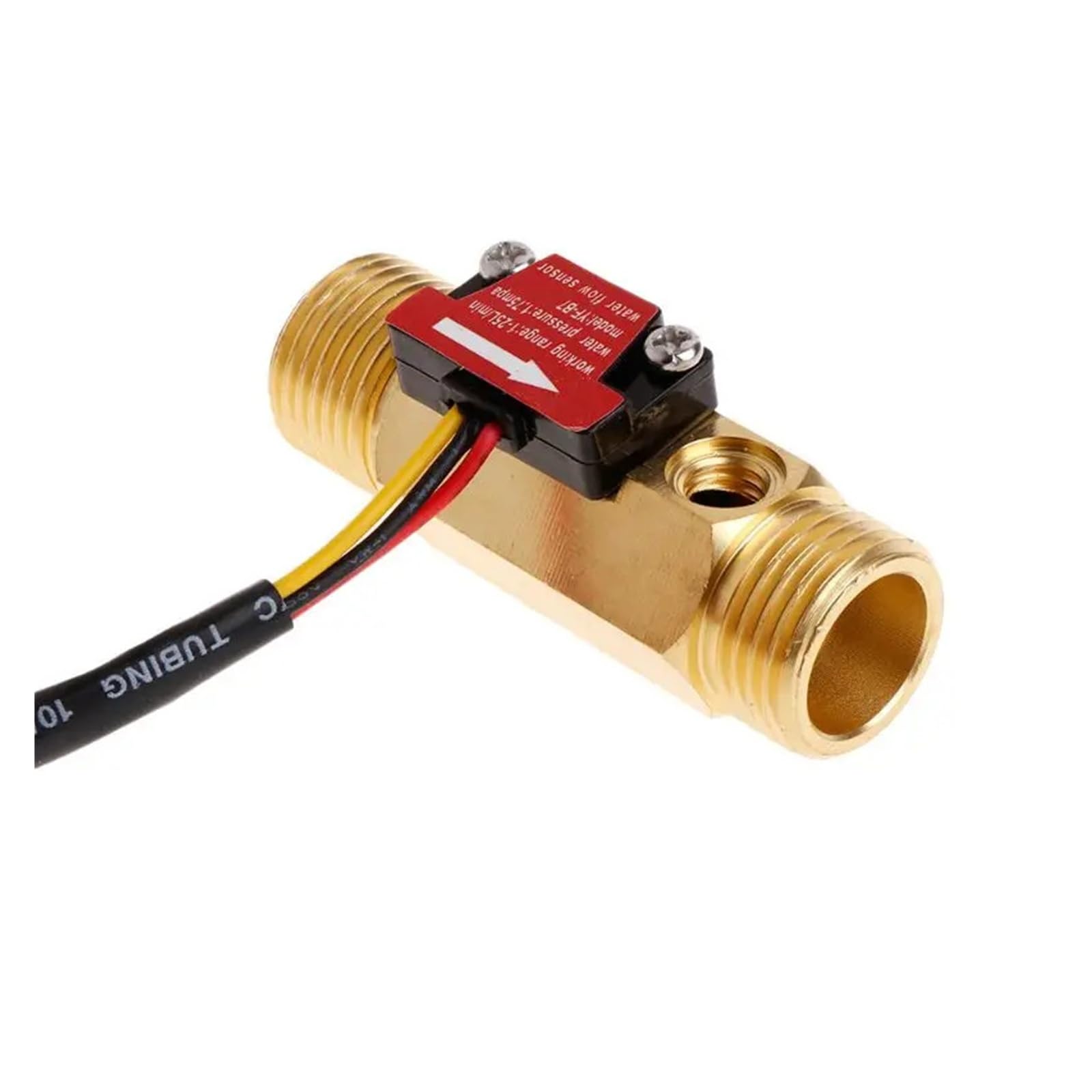 Medidor de flujo de agua con pantalla LCD digital, registro de temperatura y tiempo, sensor de flujo G1/2" con retroiluminación