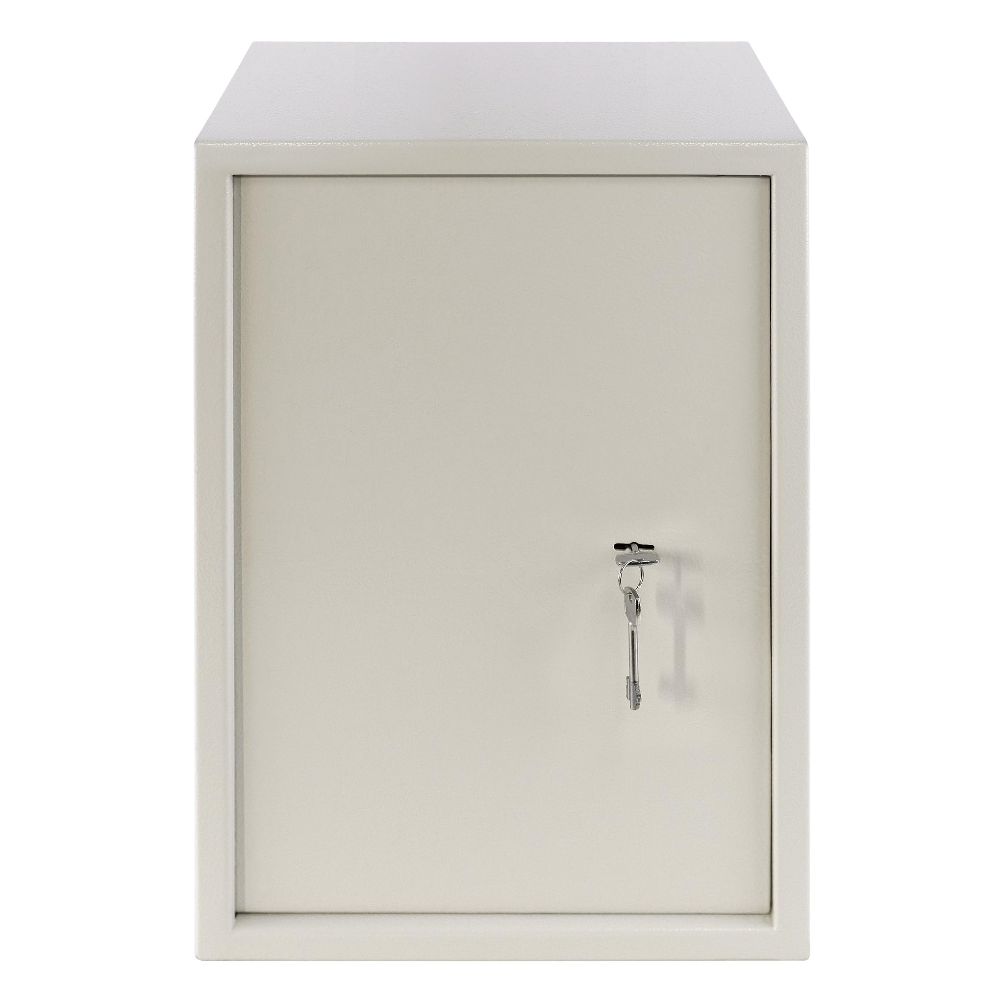 Caja fuerte para el hogar, pequeña caja fuerte con llave, de acero inoxidable, resistente al fuego, resistente al agua, 35 x 31 x 50 cm
