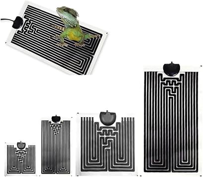Multi-Panel Heater Reptile Small Animal Heating Mat, 14W Heating Mat, 5.9 x 11.0 inches 15 x 28 cm, Reptile Heating Mat, Temperature 0-45 C, Adjustable, Seat Heater for Reptiles, Amphibians, Small