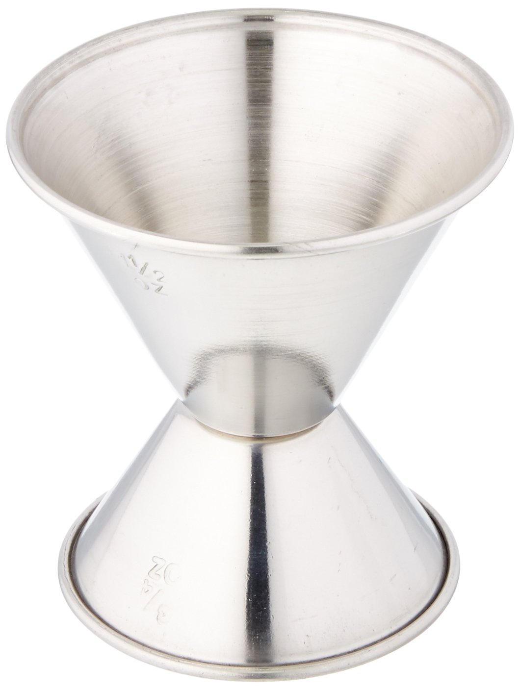 Winco 3/4 oz / 1 1/2 oz Stainless Steel Jigger