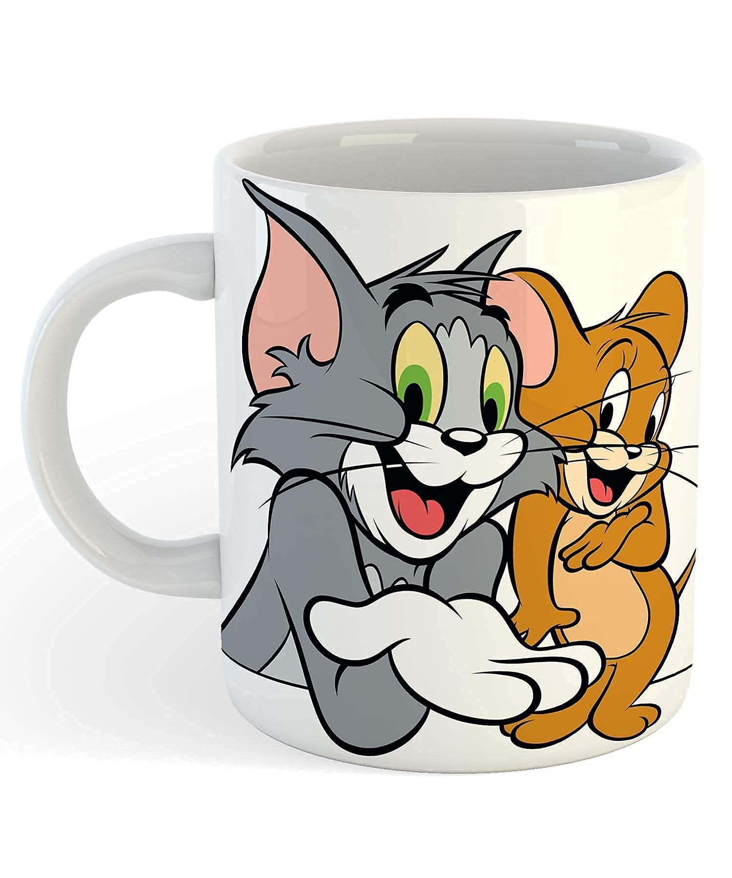 VenteZone Printed Tom & Jerry Cartoon Theme for Kids Ceramic Coffee Mug (350 ml)