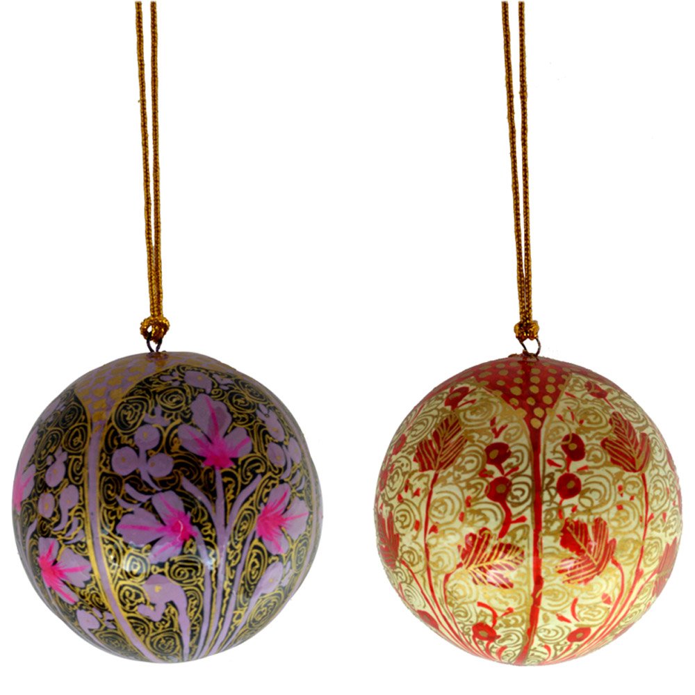 Craftuno Handcrafted Paper Mache Ball - Set of 5 - Image 2 thumbnail