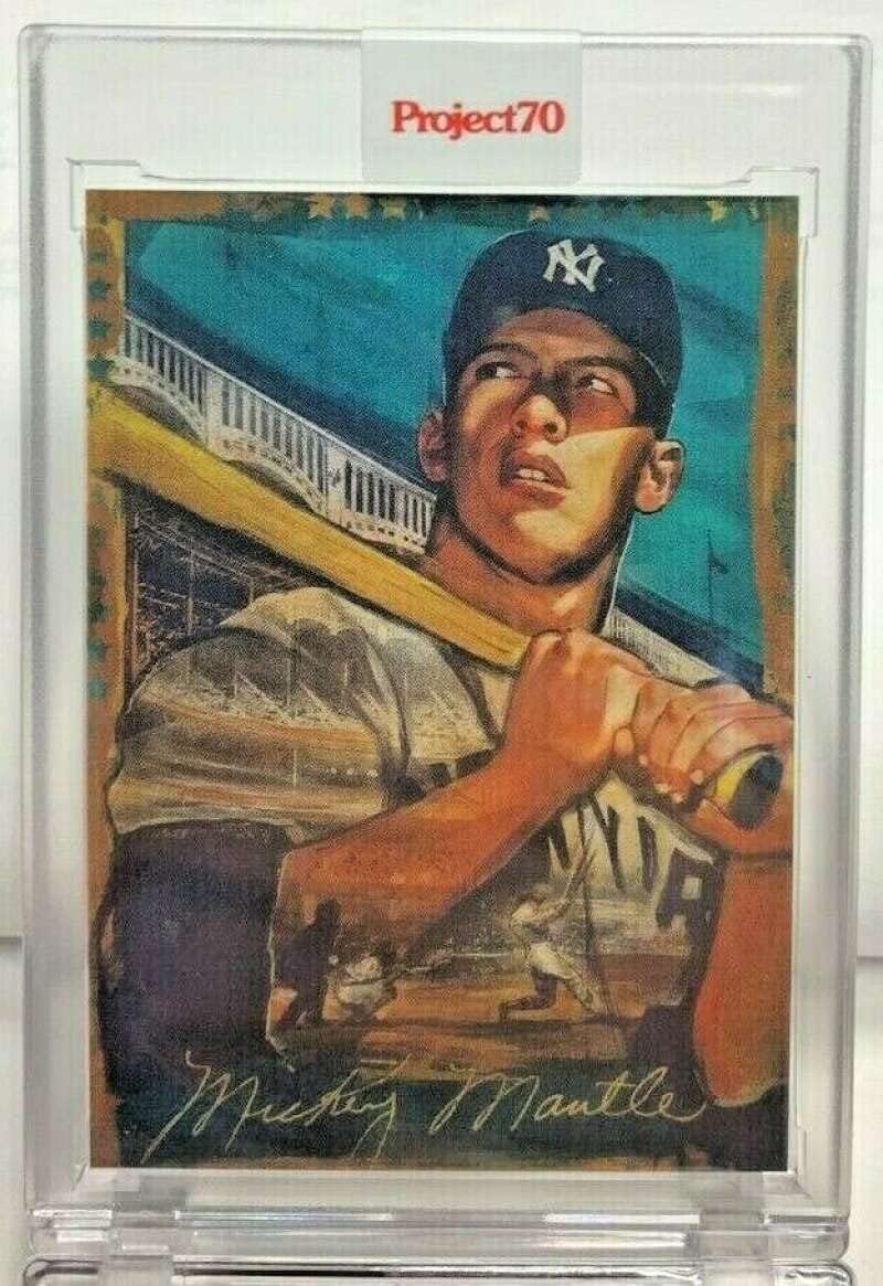 2021 Topps Project70 Baseball #100 Mickey Mantle PR: 9067 New York Yankees 1952 Andrew Thiele