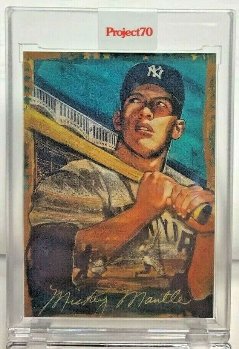 Amazon.com: 2021 Topps Project70 Baseball #100 Mickey Mantle PR