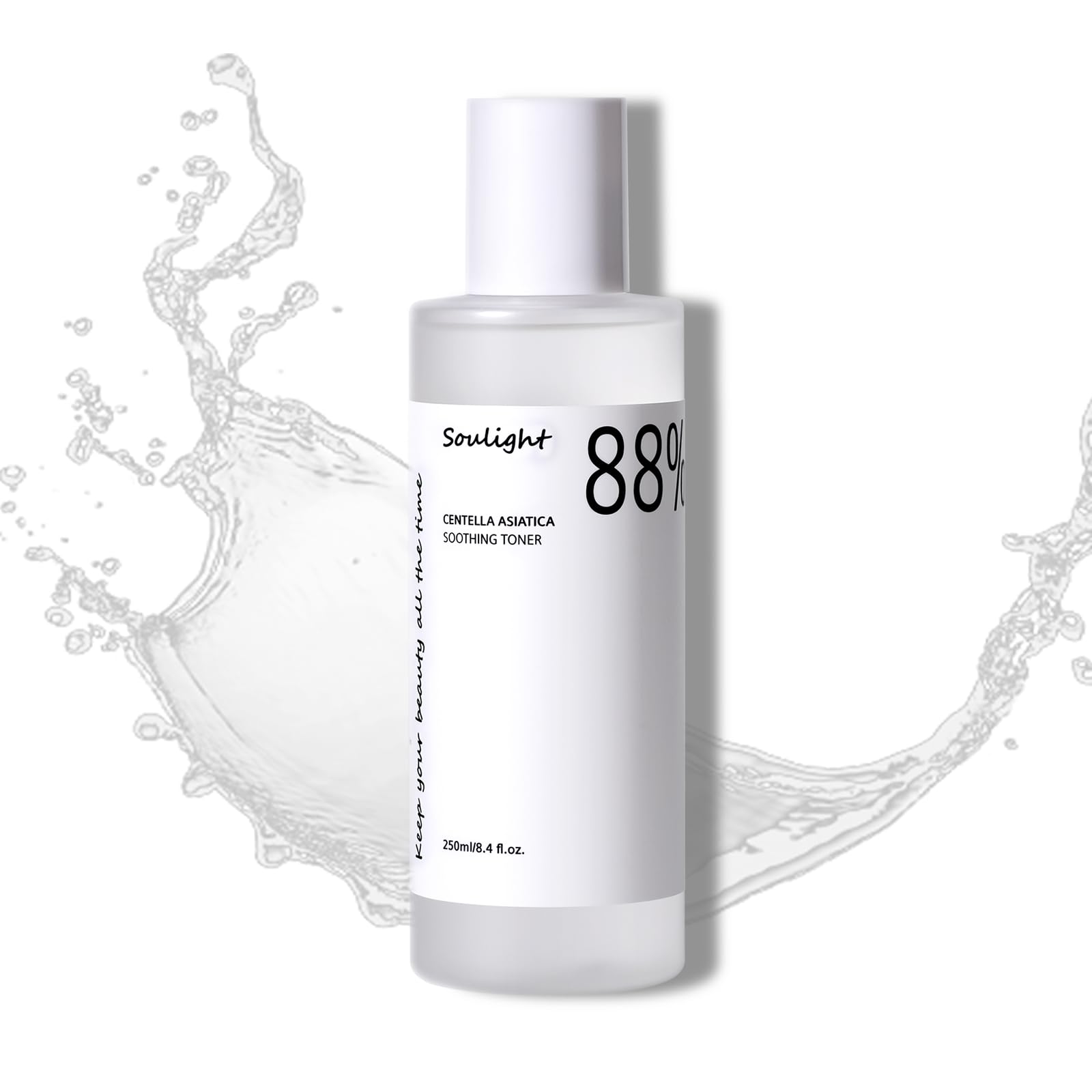 Soulight 88% Centella Asiatica Soothing Toner, Hydrating Facial Toner with Plant Extracts, Gently Exfoliates, Toning Water Diminished Dullness & Fine Lines, Smooths Skin Texture, Rejuvenate Your Skin
