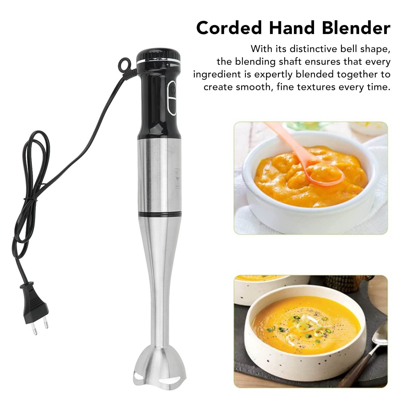 Batidora De Mano Eléctrica,1000w Batidora De Varillas Multiusos De Acero Inoxidable Sin Salpicaduras Mini Batidora De Inmersión Portátil Con Vaso Para Batidos Y