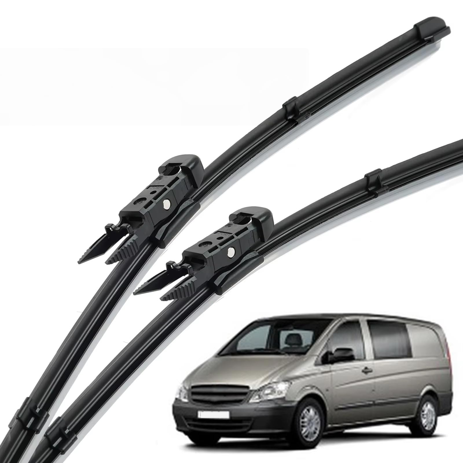 Balais d'essuie-glace haut de gamme pour Mercedes Viano Vito W639, structure durable toutes saisons