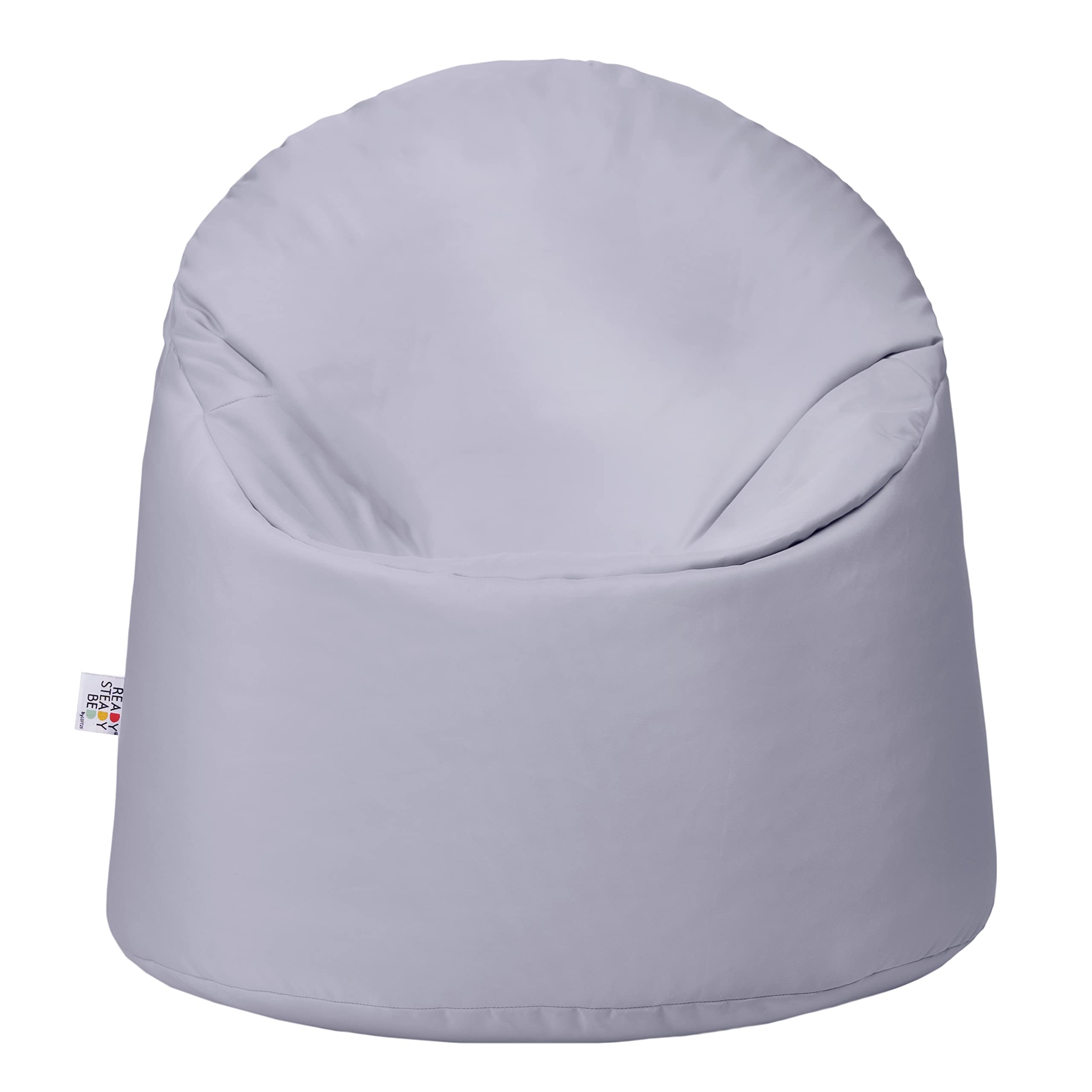 Ready Steady Bed Chaise Bean Bag | Siège BeanBag Confortable pour l'intérieur et l'extérieur | Meuble pour Enfants résistant à l'eau | Conception Ergonomique Durable et Confortable (Argent)