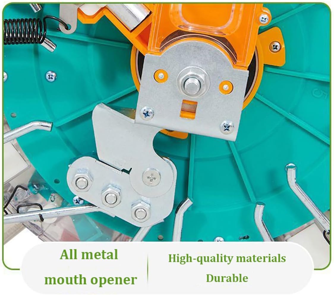 8 Mouths Garden Corn Soybean Seeder, Hand-Push Seed Sower & Fertilizer Applicator,Lawn & Garden Spreaders,Depth Adjustable Corn Planter, Soybean Peanut Seeding Machine,Precision Garden Seeder