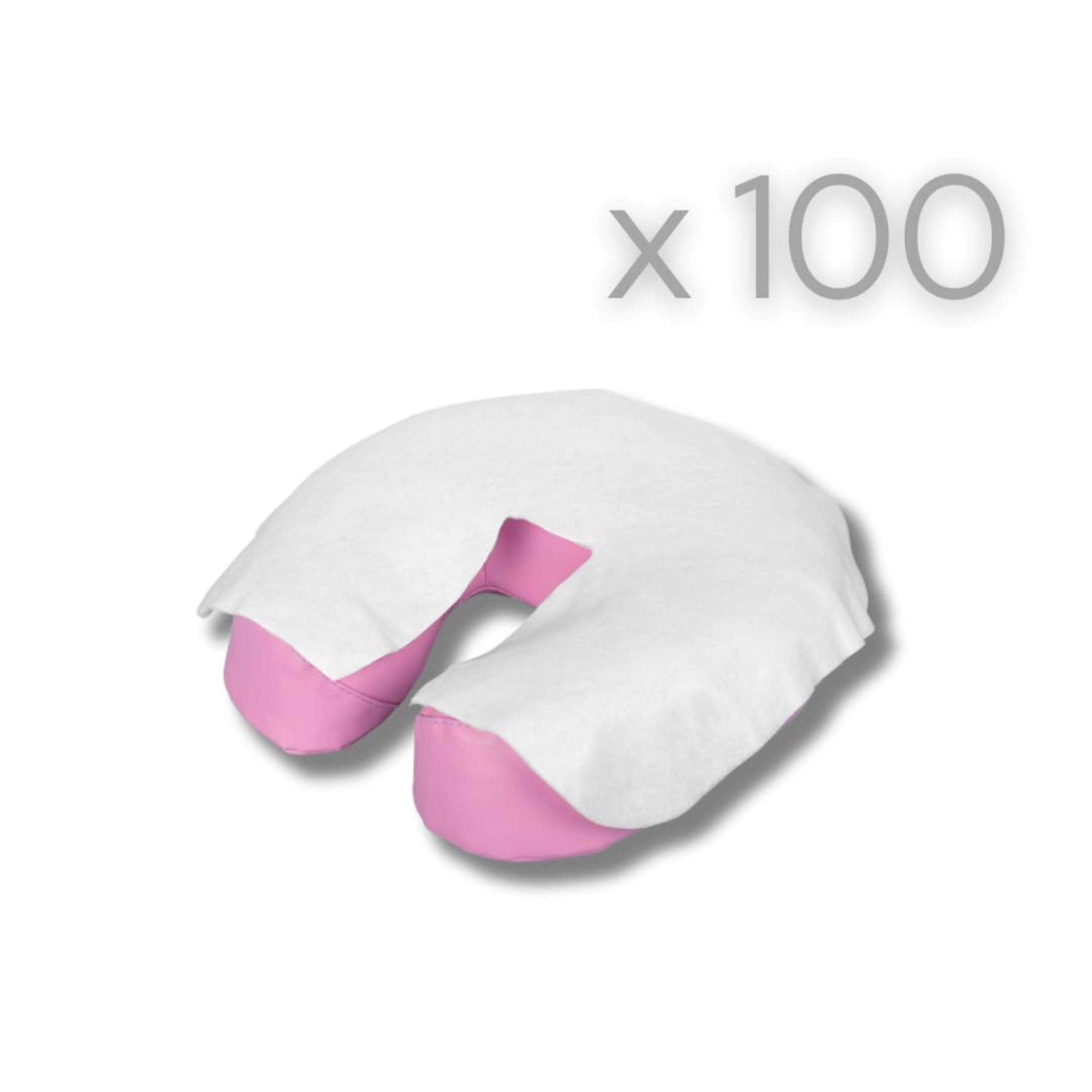 LALILL Fundas Faciales Desechables para Camilla 100 Uds - Cobertura Higiénica para Cabezal de Masaje - Accesorios para SPA, Estética y Terapias - 36x29 cm