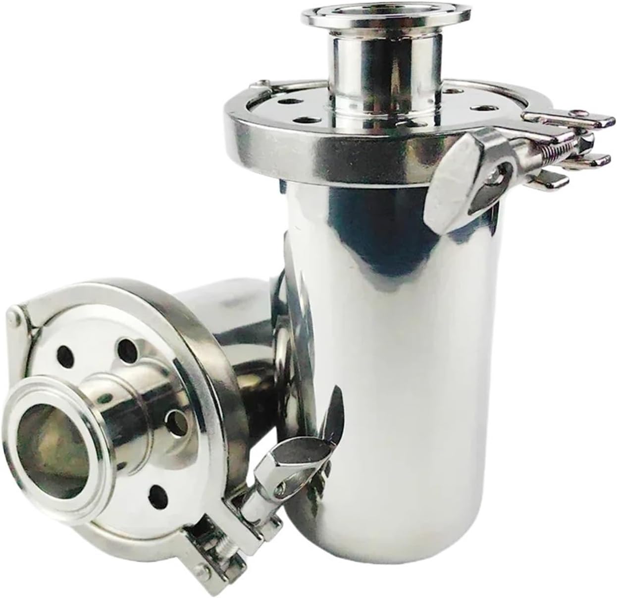 1pc SS304 Stainless Steel Respirator 38 51 mm Pipeline Outer Diameter Ferrule 50.5 64mm Tri Clamp 2.5 "5"10" Suitable Beer(5inch-OD57-102)