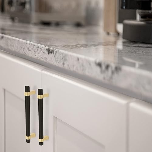 Vista 53 de Design House 189647 - Tiradores sólidos para gabinete, paquete de 10, tiradores de cajón de centro a centro, manijas de cocina modernas, acero Acero