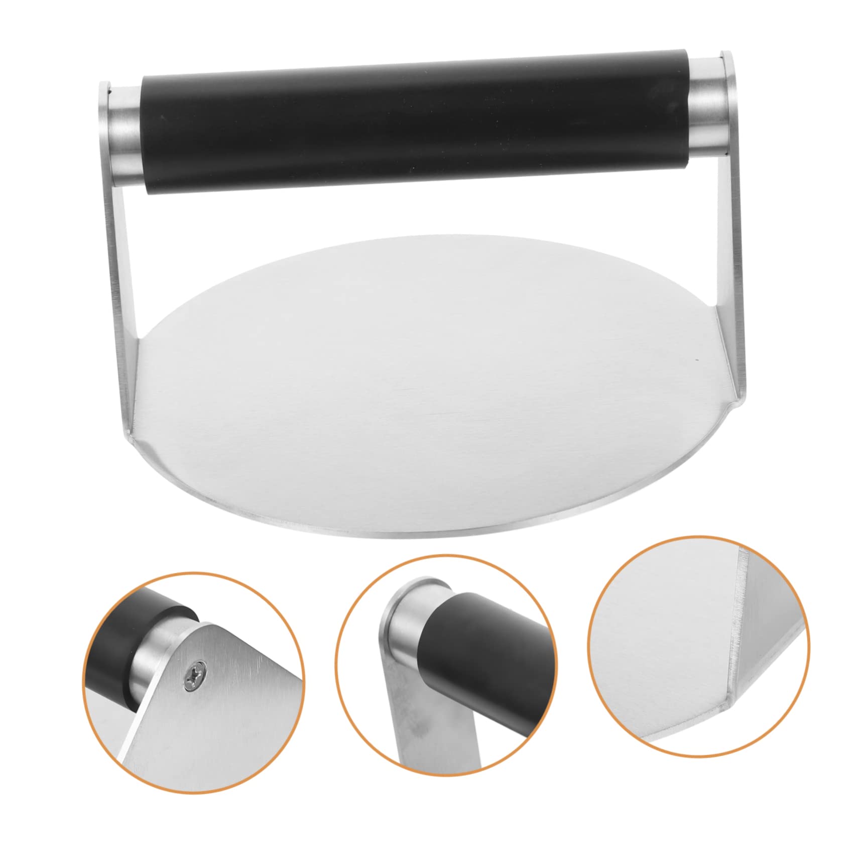 Burgerpresse aus Edelstahl, Ergonomischer Griff, für Küche und Grill