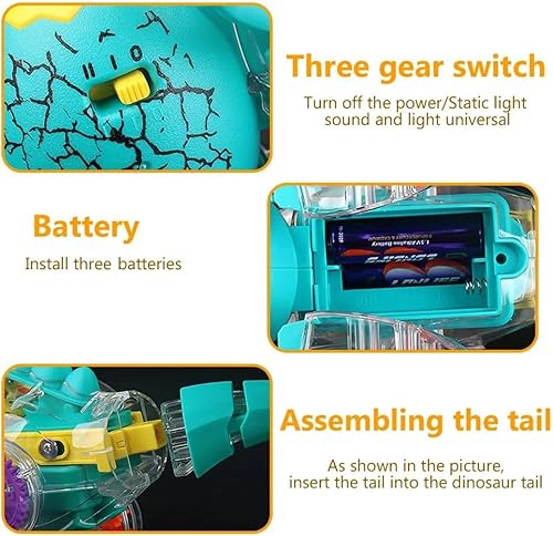 Miniatura 7 de Nenekal - Juguete eléctrico transparente para automóvil de policía con luces intermitentes y música, cambia automáticamente de dirección, regalo