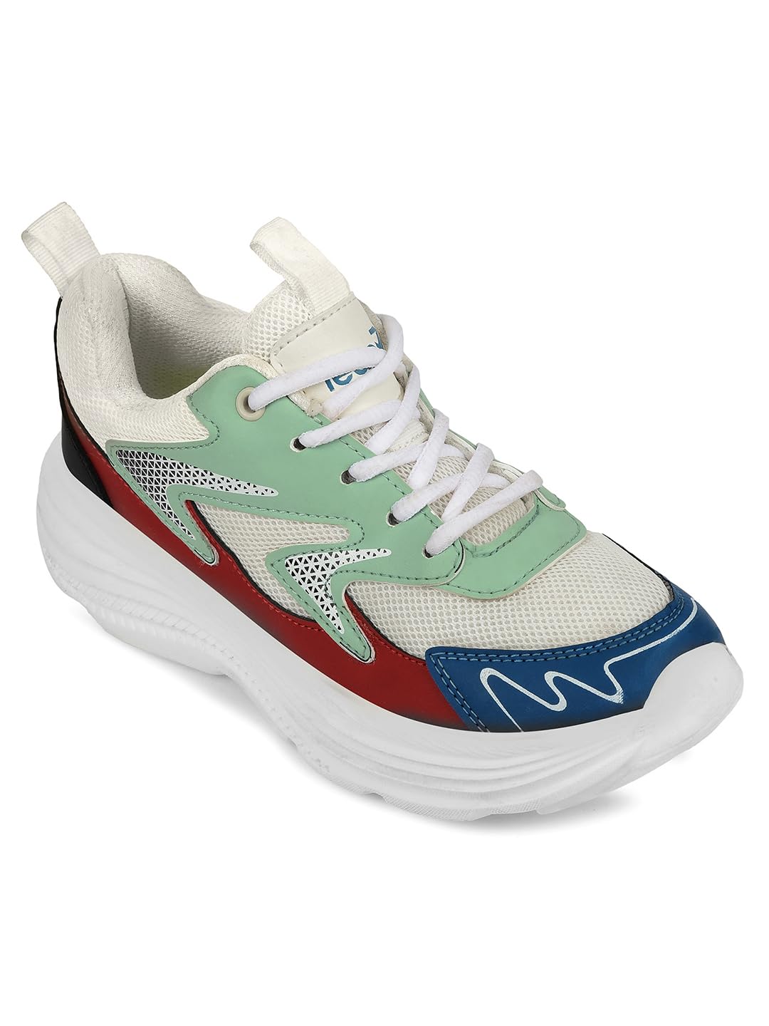 Leap7x Vista-V Sports Non-Lacing Walking Shoes for Kids - White | Velcro Closure - Suitable for Running, Gym, Jogging & Outdoor | Comfortable Insole | Lightweight & Cushioned Footbed-image-43