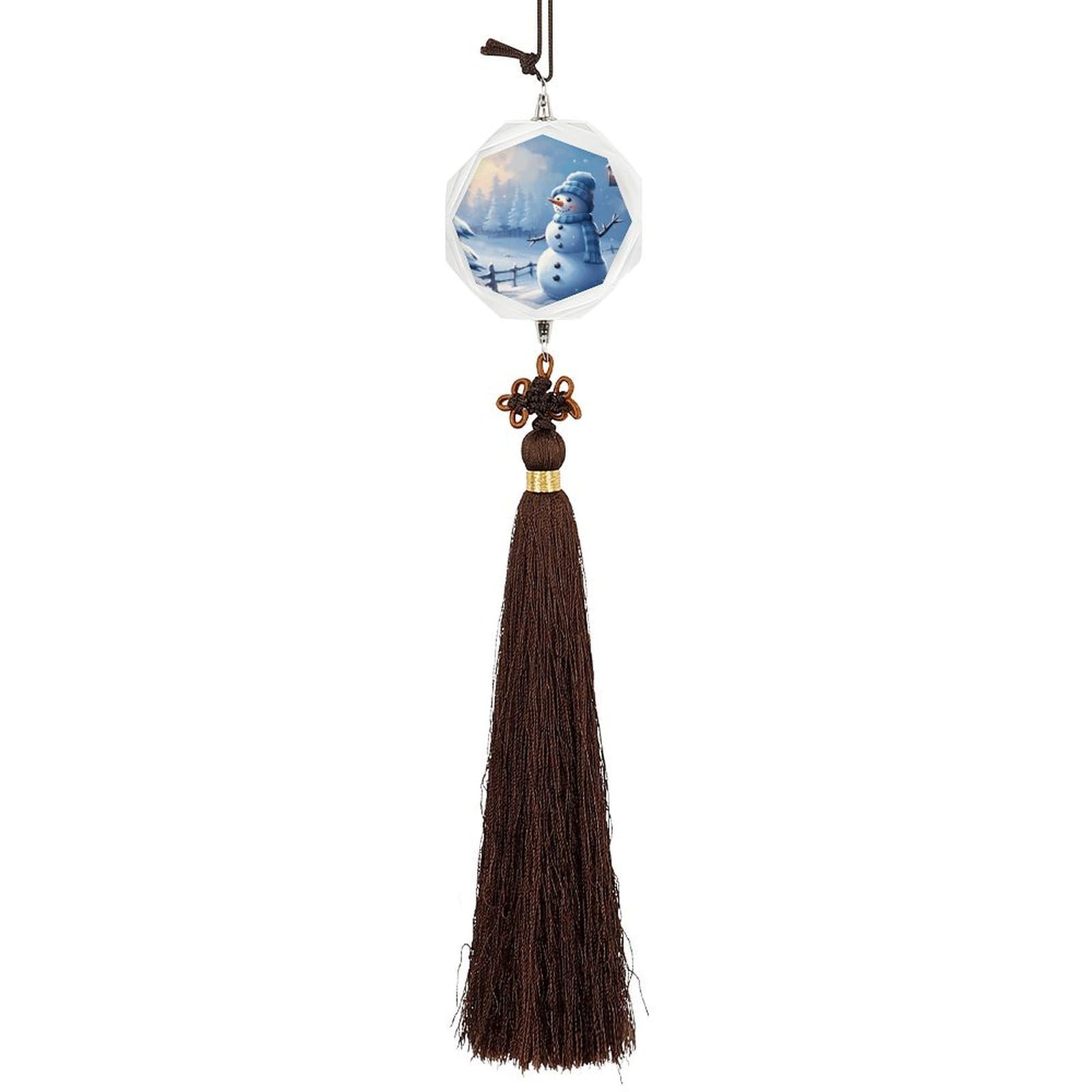 Crystal Car Pendant Charms Hexagon Crystal Rear View Mirror Charms Blue And Blue Style Auto Hanging Interior Ornament Pendant Car Interior Accessories for Women Men Auto Decor